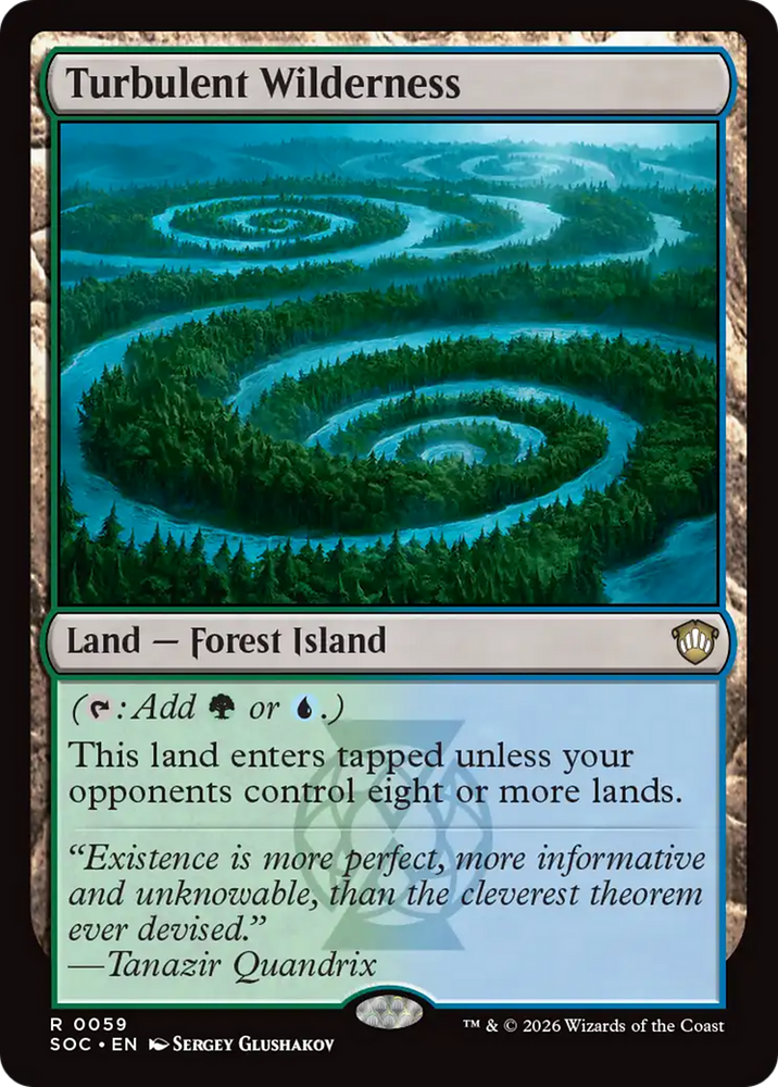 Turbulent Wilderness [Secrets of Strixhaven Commander] Magic: The Gathering