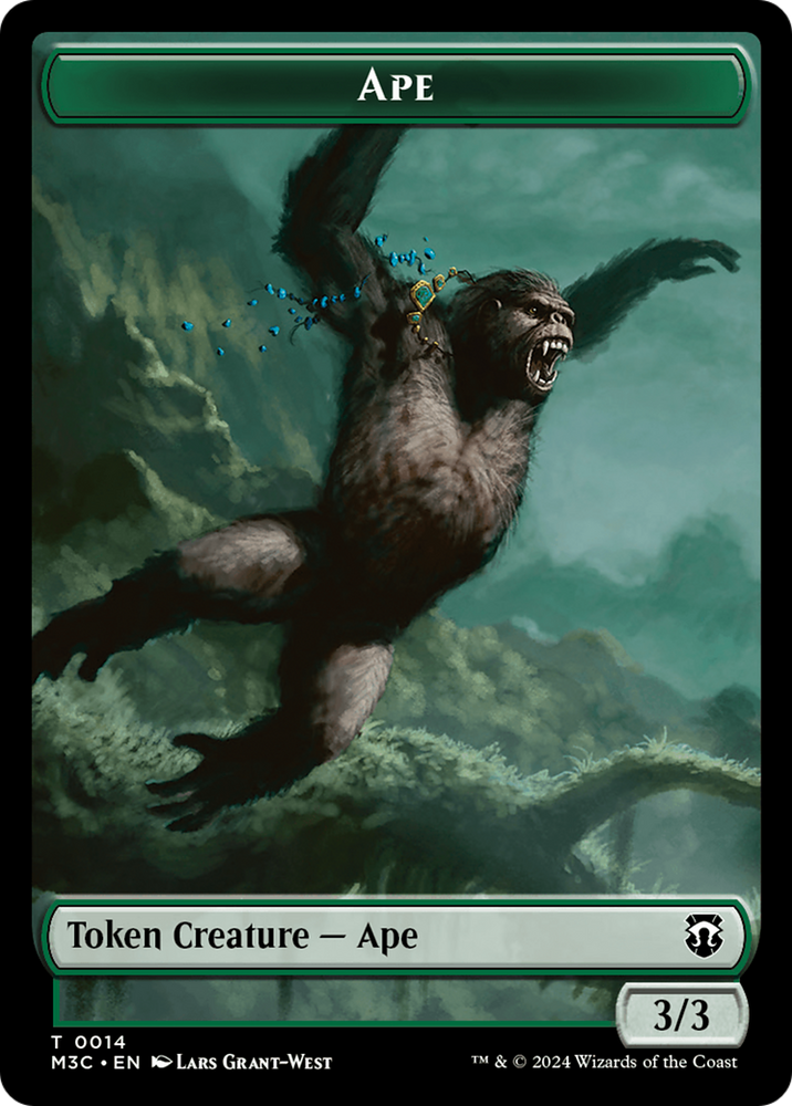 Ape // Plant Double-Sided Token [Modern Horizons 3 Commander Tokens] Magic: The Gathering
