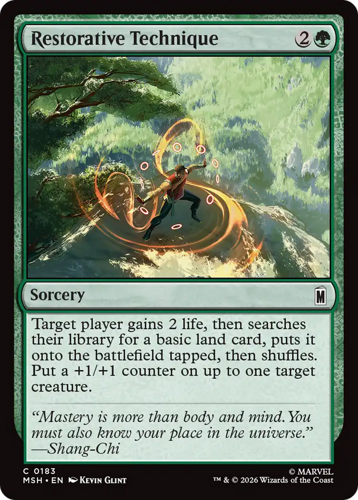 Restorative Technique [Marvel Super Heroes] Magic: The Gathering