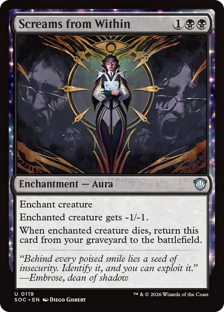 Screams from Within [Secrets of Strixhaven Commander] Magic: The Gathering