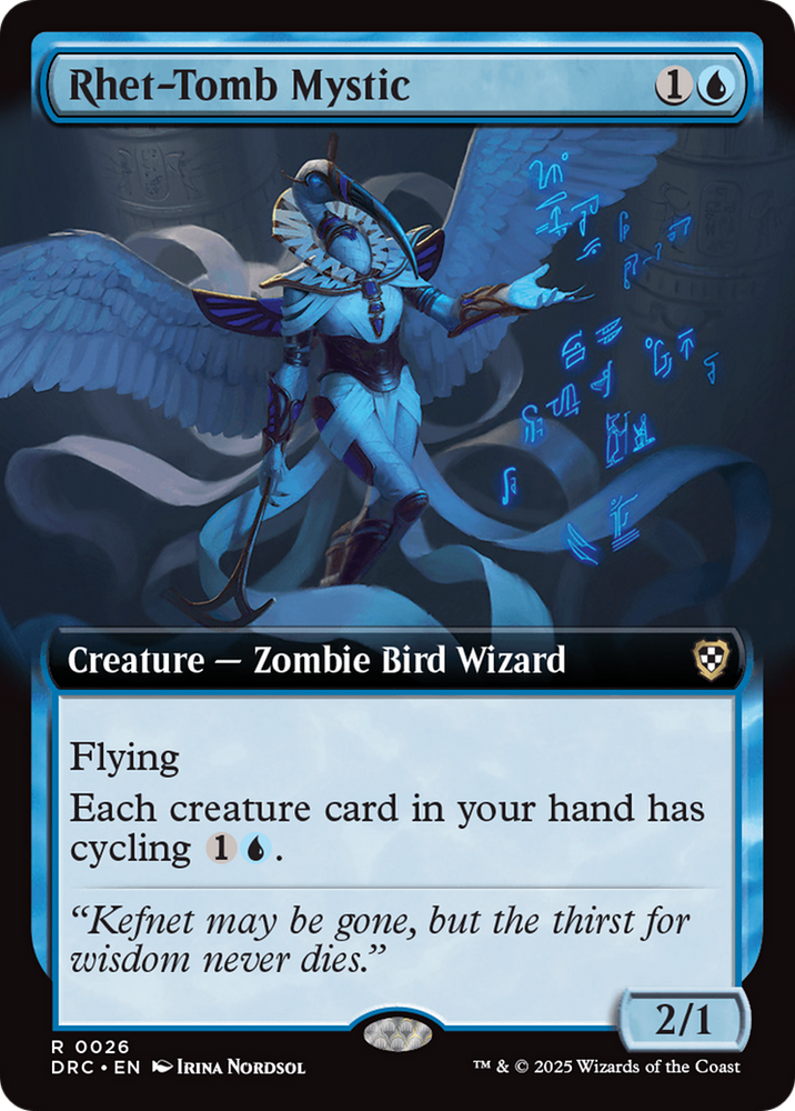Rhet-Tomb Mystic (Extended Art) [Aetherdrift Commander] Magic: The Gathering