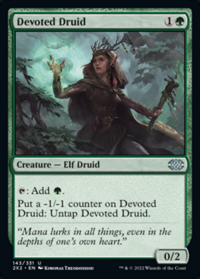 Devoted Druid [Double Masters 2022] Magic: The Gathering