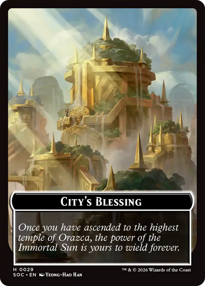 Food // City's Blessing Double-Sided Token [Secrets of Strixhaven Commander Tokens] Magic: The Gathering