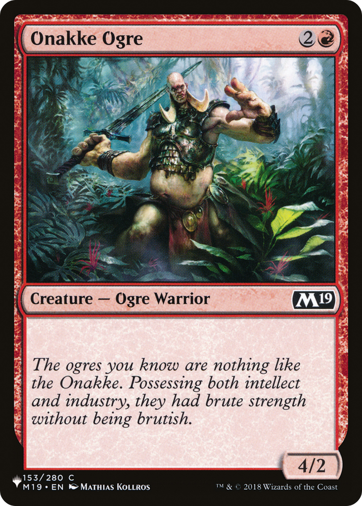 Onakke Ogre [The List] Magic: The Gathering