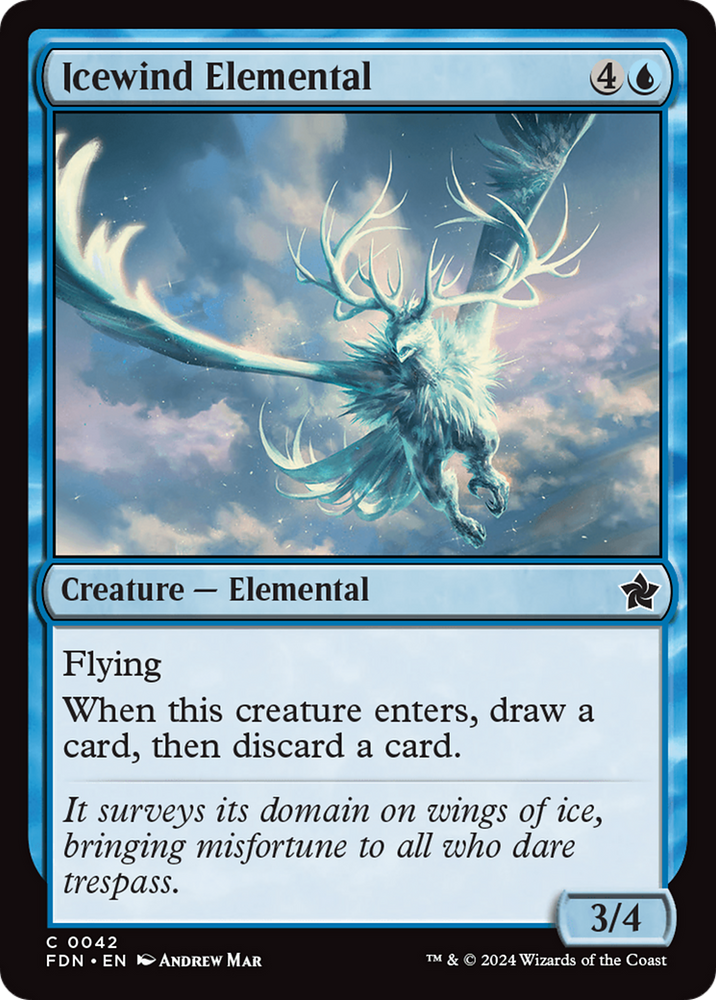 Icewind Elemental [Foundations] Magic: The Gathering