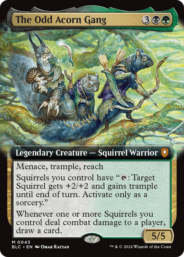 The Odd Acorn Gang (Extended Art) [Bloomburrow Commander] Magic: The Gathering