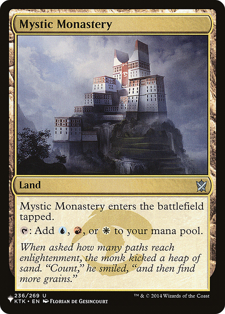 Mystic Monastery [The List] Magic: The Gathering