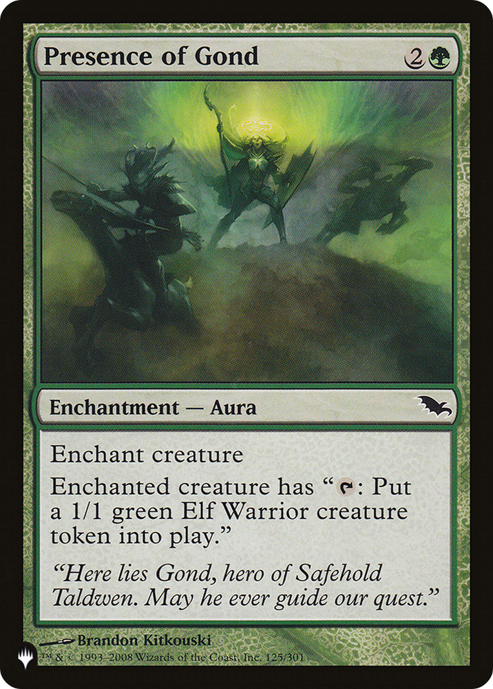 Presence of Gond [The List] Magic: The Gathering