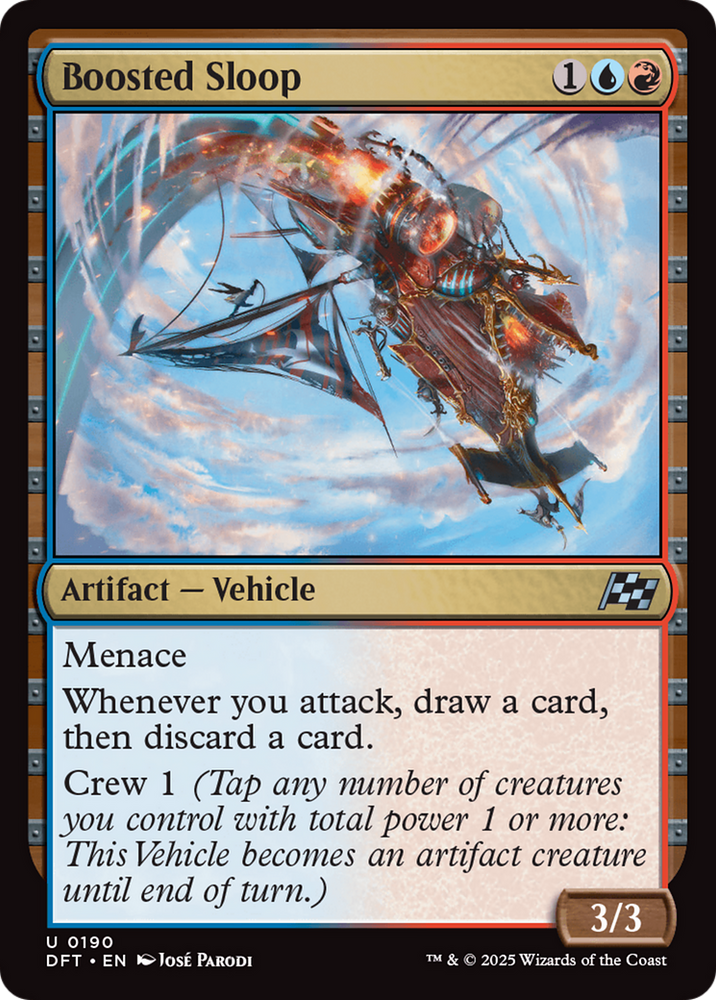 Boosted Sloop [Aetherdrift] Magic: The Gathering