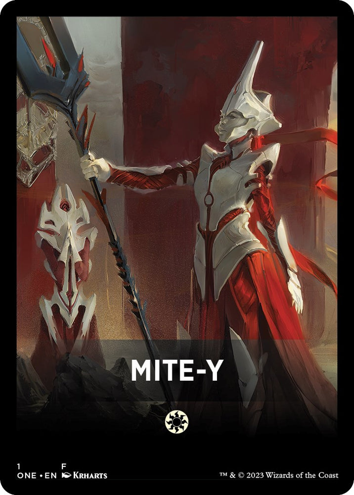 Mite-Y Theme Card [Phyrexia: All Will Be One Tokens] Magic: The Gathering