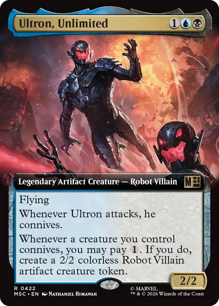 Ultron, Unlimited (Extended Art) [Marvel Super Heroes Commander] Magic: The Gathering