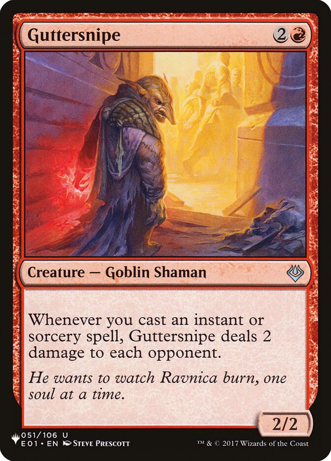 Guttersnipe [The List] Magic: The Gathering