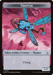 Thopter // Knight (10) Double-Sided Token [March of the Machine Tokens] Magic: The Gathering
