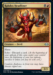 Rakdos Headliner [Modern Horizons 2] Magic: The Gathering
