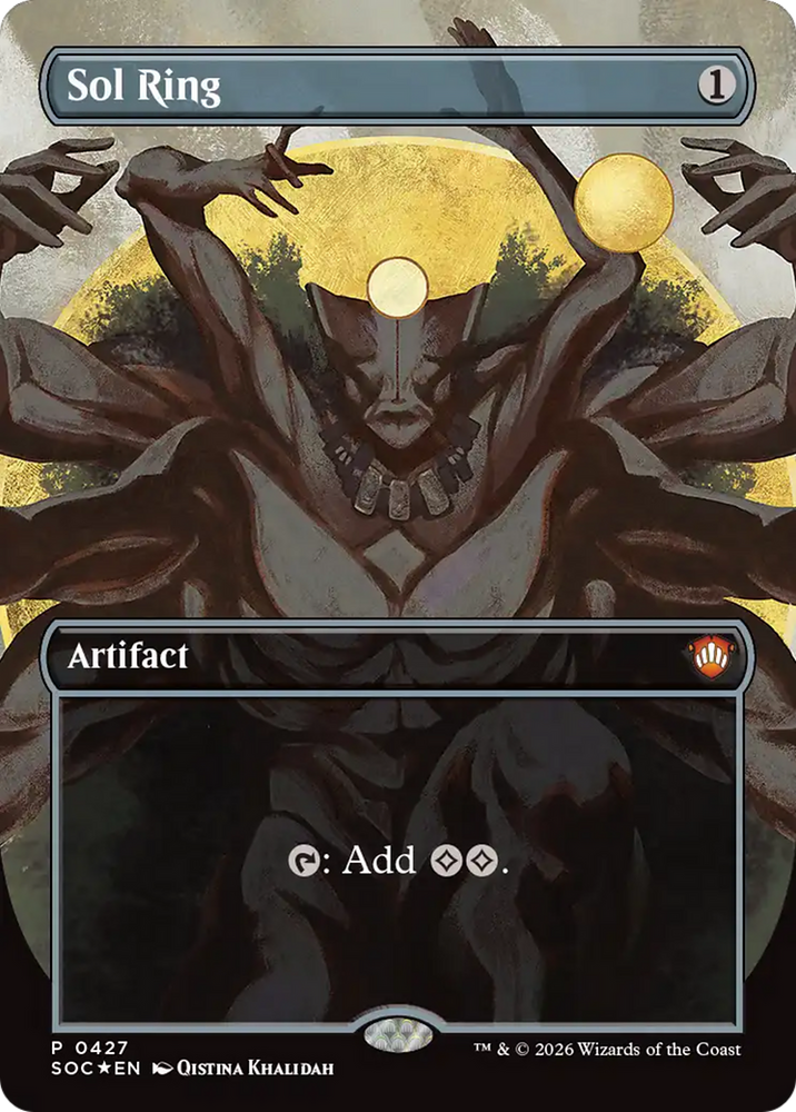 Sol Ring (Borderless) [Secrets of Strixhaven Commander] Magic: The Gathering