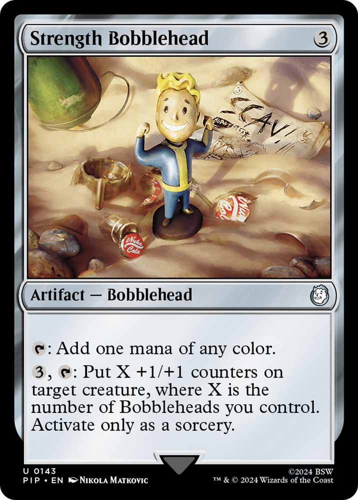 Strength Bobblehead [Fallout] Magic: The Gathering