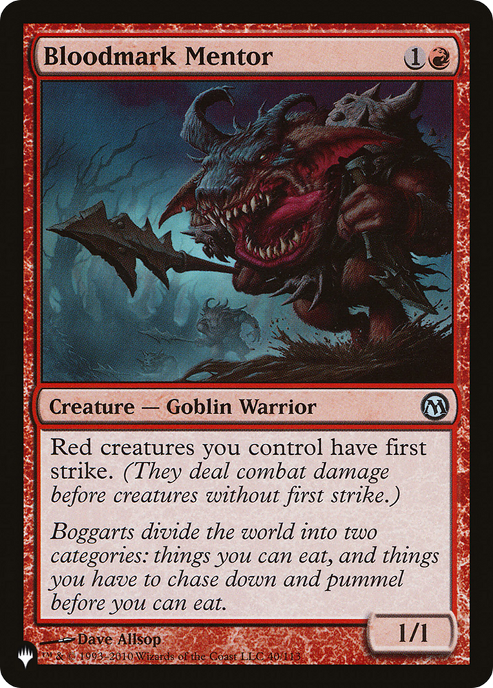 Bloodmark Mentor [The List] Magic: The Gathering