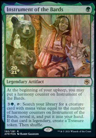 Instrument of the Bards [Dungeons & Dragons: Adventures in the Forgotten Realms Prerelease Promos] Magic: The Gathering