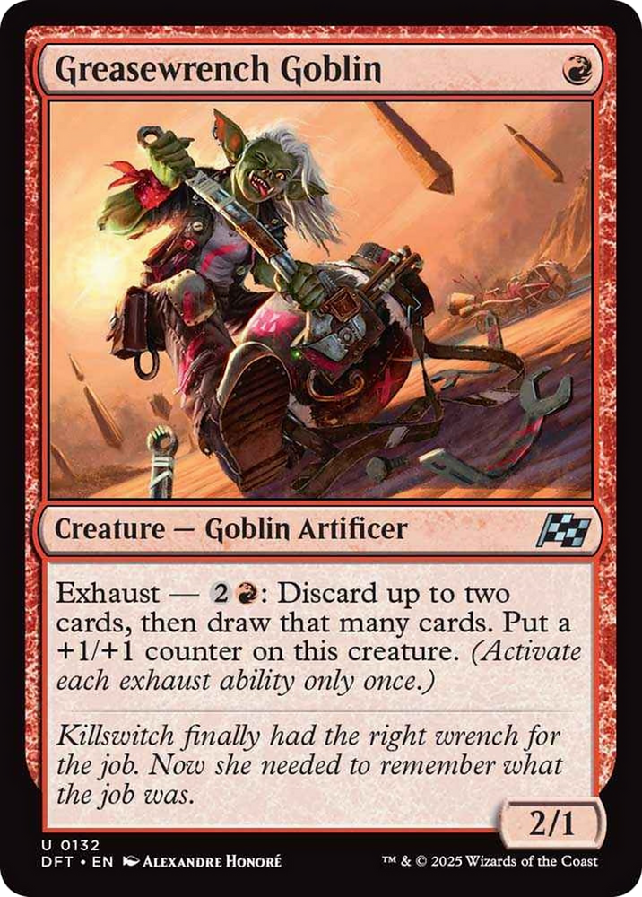 Greasewrench Goblin [Aetherdrift] Magic: The Gathering
