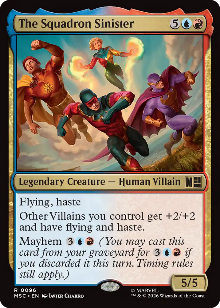 The Squadron Sinister (Surge Foil) [Marvel Super Heroes Commander] Magic: The Gathering
