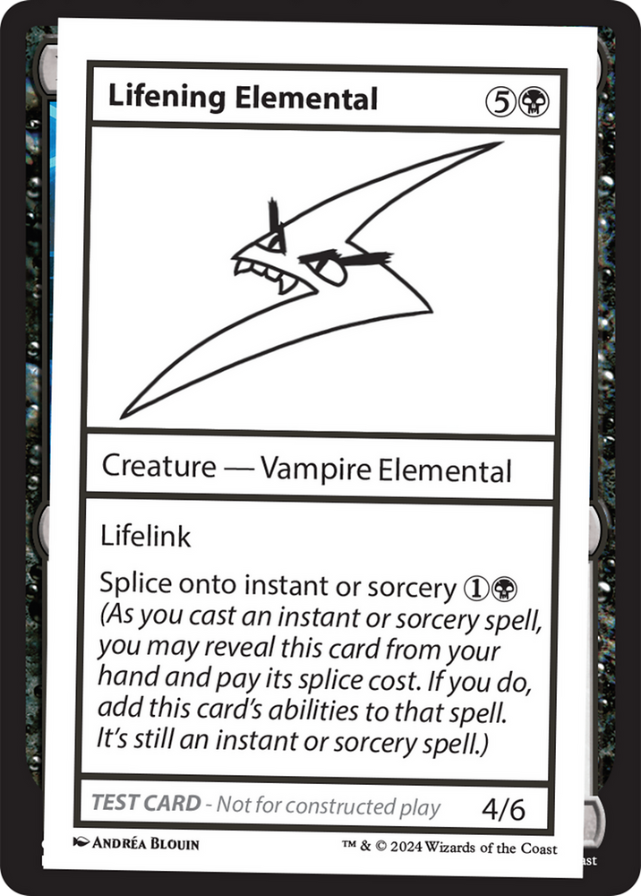 Lifening Elemental [Mystery Booster 2 Playtest Cards] Magic: The Gathering
