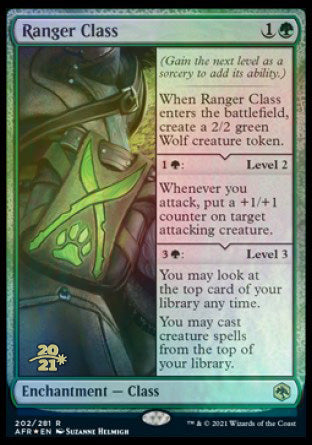 Ranger Class [Dungeons & Dragons: Adventures in the Forgotten Realms Prerelease Promos] Magic: The Gathering