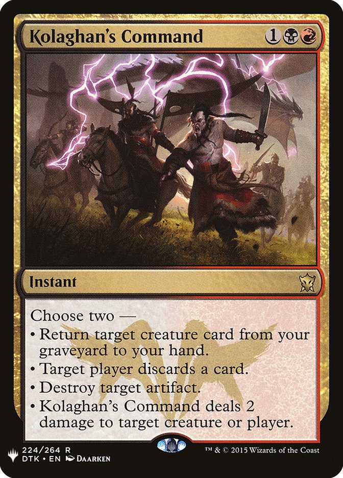 Kolaghan's Command [Mystery Booster] Magic: The Gathering