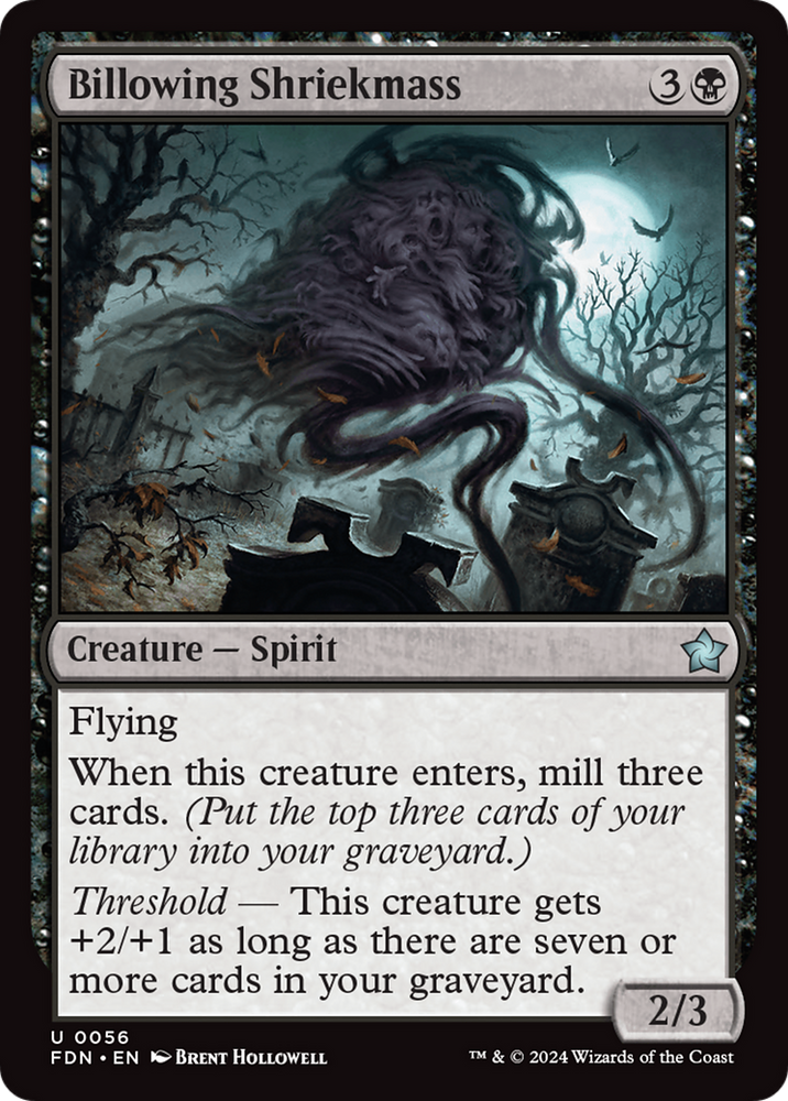 Billowing Shriekmass [Foundations] Magic: The Gathering