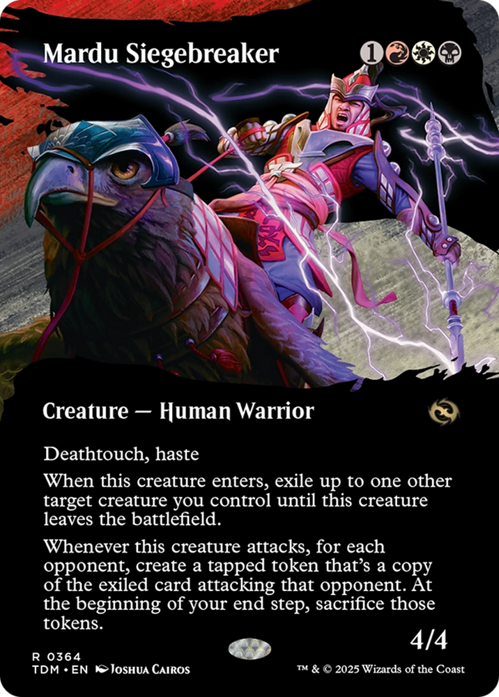Mardu Siegebreaker (Borderless) [Tarkir: Dragonstorm] Magic: The Gathering