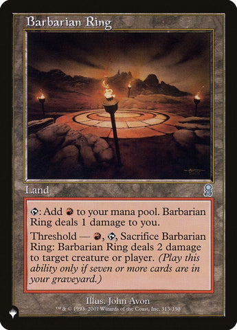 Barbarian Ring [The List] Magic: The Gathering