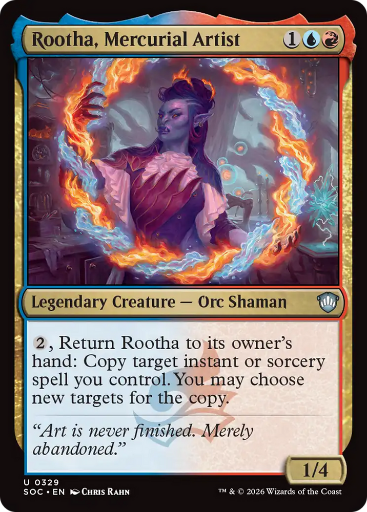Rootha, Mercurial Artist [Secrets of Strixhaven Commander] Magic: The Gathering