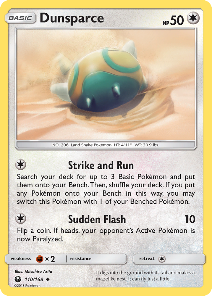 Dunsparce (110/168) [Sun & Moon: Celestial Storm] Pokémon