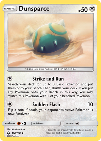Dunsparce (110/168) [Sun & Moon: Celestial Storm] Pokémon