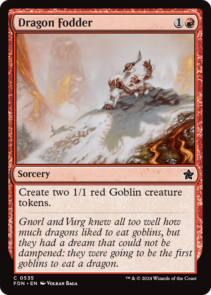 Dragon Fodder [Foundations] Magic: The Gathering