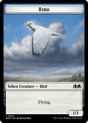 Bird // Food (0010) Double-Sided Token [Wilds of Eldraine Tokens] Magic: The Gathering