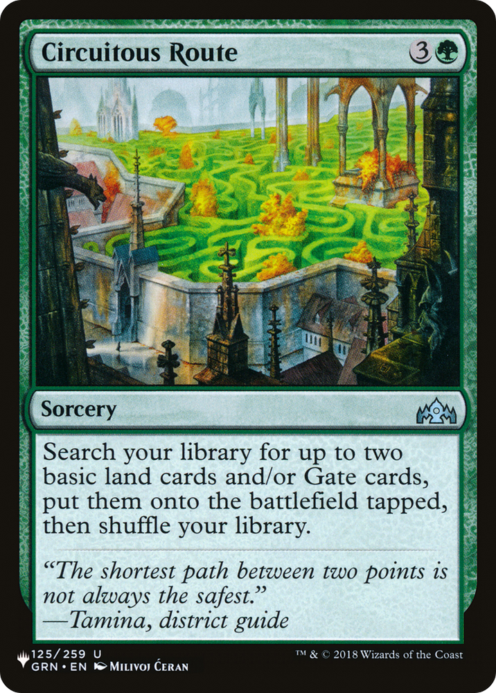 Circuitous Route [The List] Magic: The Gathering