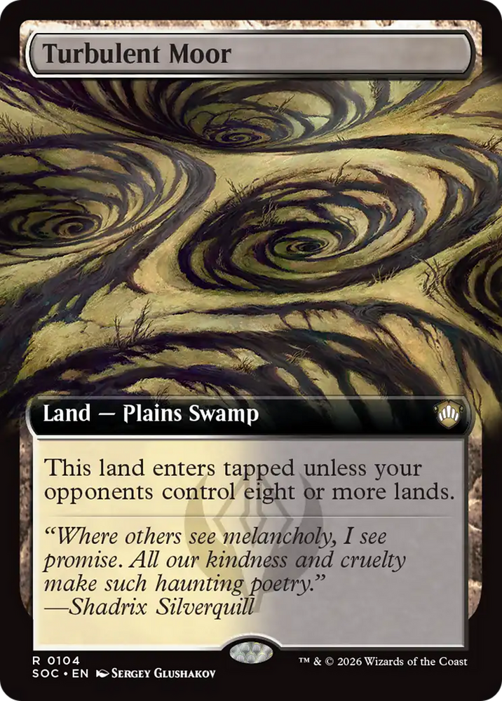 Turbulent Moor (Extended Art) [Secrets of Strixhaven Commander] Magic: The Gathering