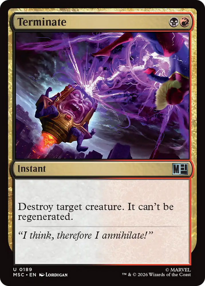 Terminate (Surge Foil) [Marvel Super Heroes Commander] Magic: The Gathering
