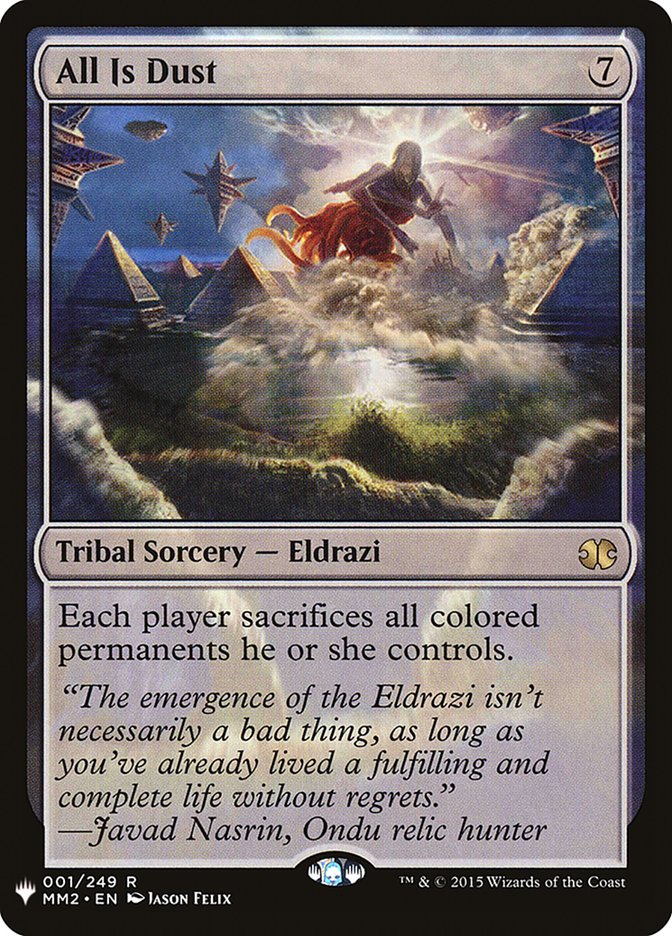 All Is Dust [Mystery Booster] Magic: The Gathering