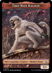 First Mate Ragavan // Phyrexian Saproling Double-Sided Token [March of the Machine Tokens] Magic: The Gathering