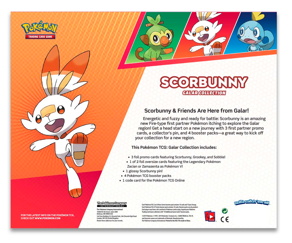 Galar Collection (Scorbunny/Zacian) Pokémon