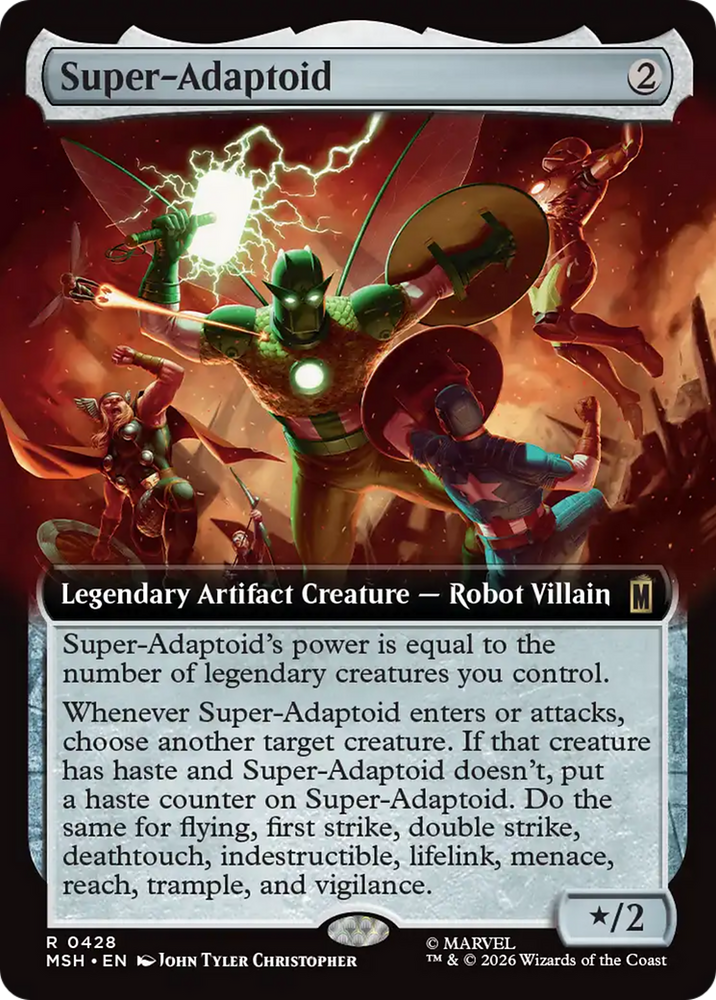 Super-Adaptoid (Extended Art) [Marvel Super Heroes] Magic: The Gathering