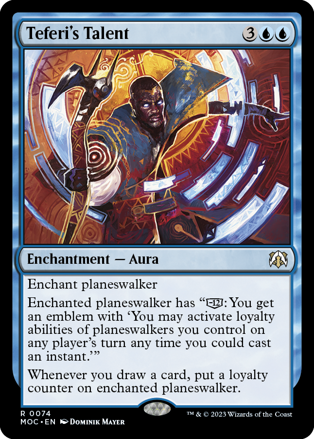 Teferi's Talent [March of the Machine Commander] Magic: The Gathering