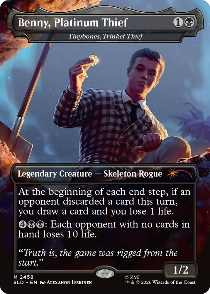 Benny, Platinum Thief - Tinybones, Trinket Thief [Secret Lair Drop Series] Magic: The Gathering