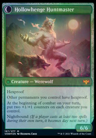 Avabruck Caretaker // Hollowhenge Huntmaster [Innistrad: Crimson Vow Prerelease Promos] Magic: The Gathering