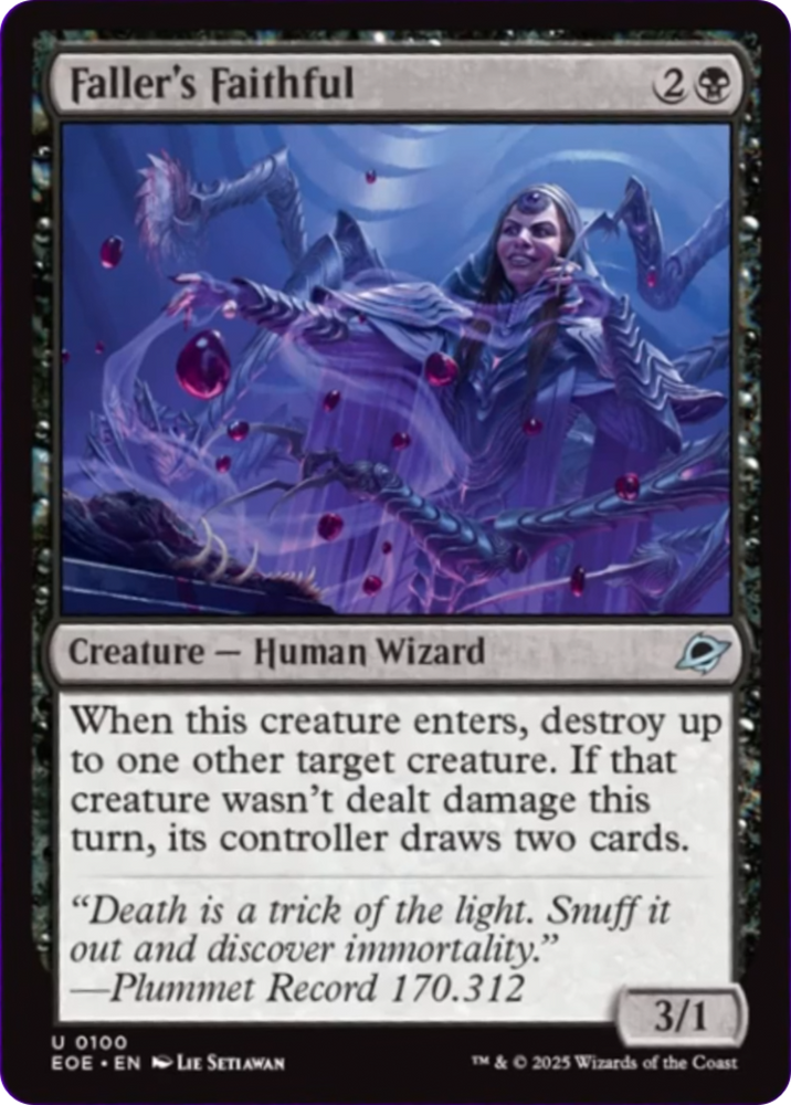 Faller's Faithful [Edge of Eternities] Magic: The Gathering