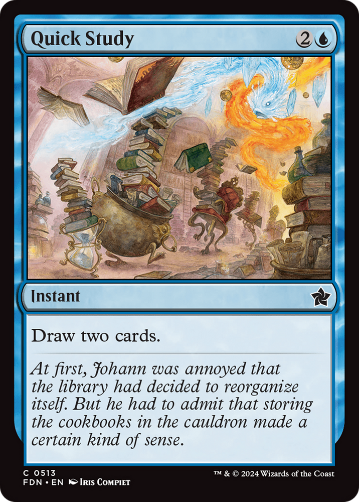 Quick Study [Foundations] Magic: The Gathering