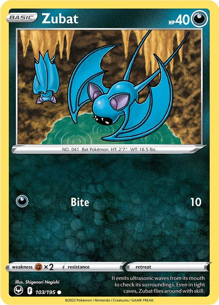 Zubat (103/195) [Sword & Shield: Silver Tempest] Pokémon