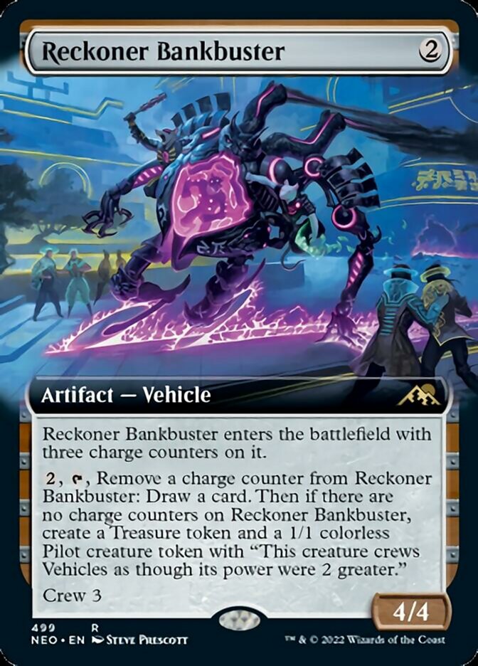 Reckoner Bankbuster (Extended Art) [Kamigawa: Neon Dynasty] Magic: The Gathering