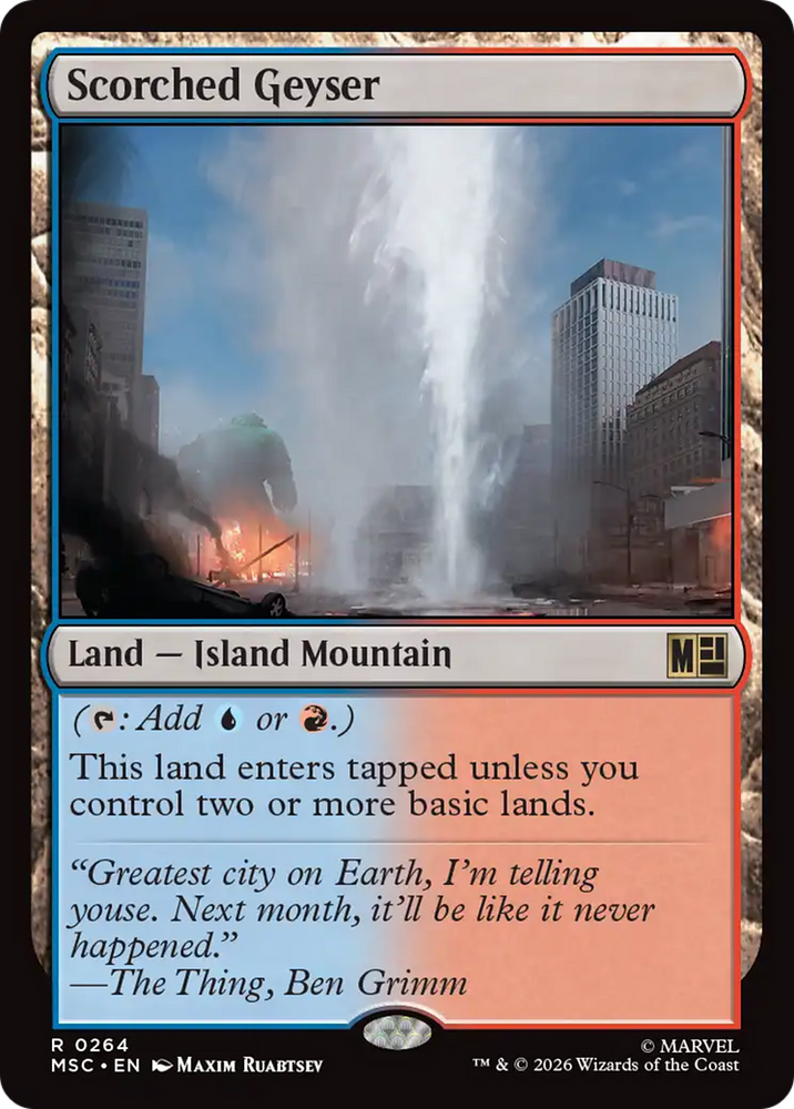 Scorched Geyser [Marvel Super Heroes Commander] Magic: The Gathering
